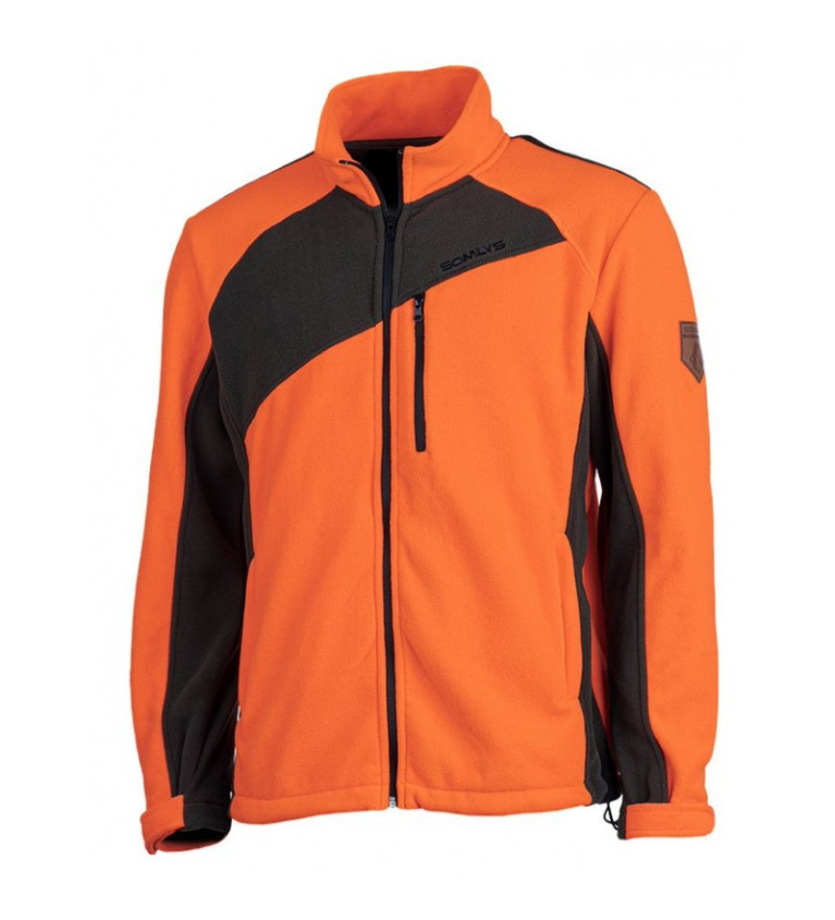 Blouson Polaire orange/vert 