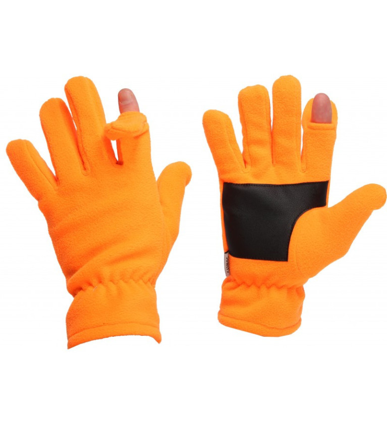 Gants polaire orange 