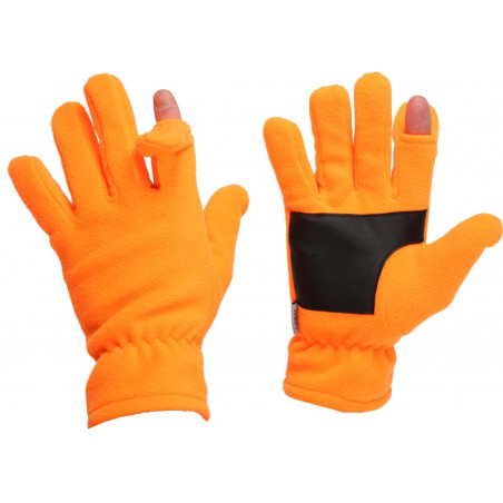 Gants polaire orange 