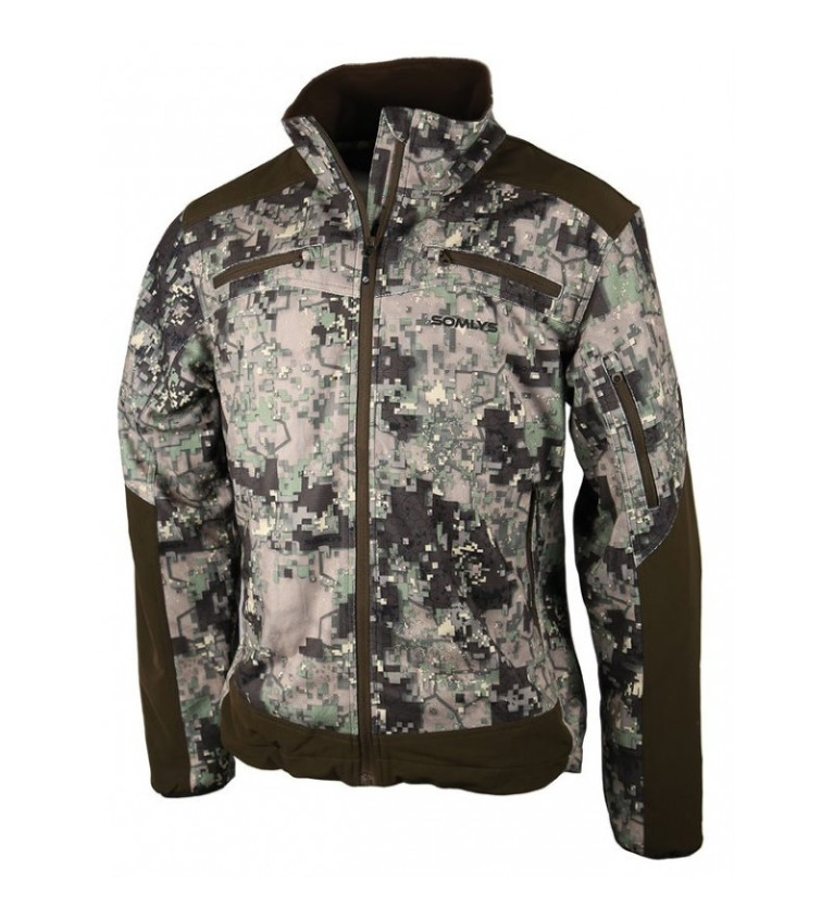 Veste stretch digital vert 