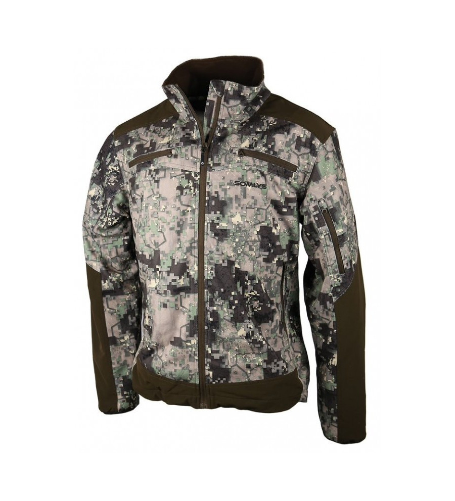 Veste stretch digital vert 