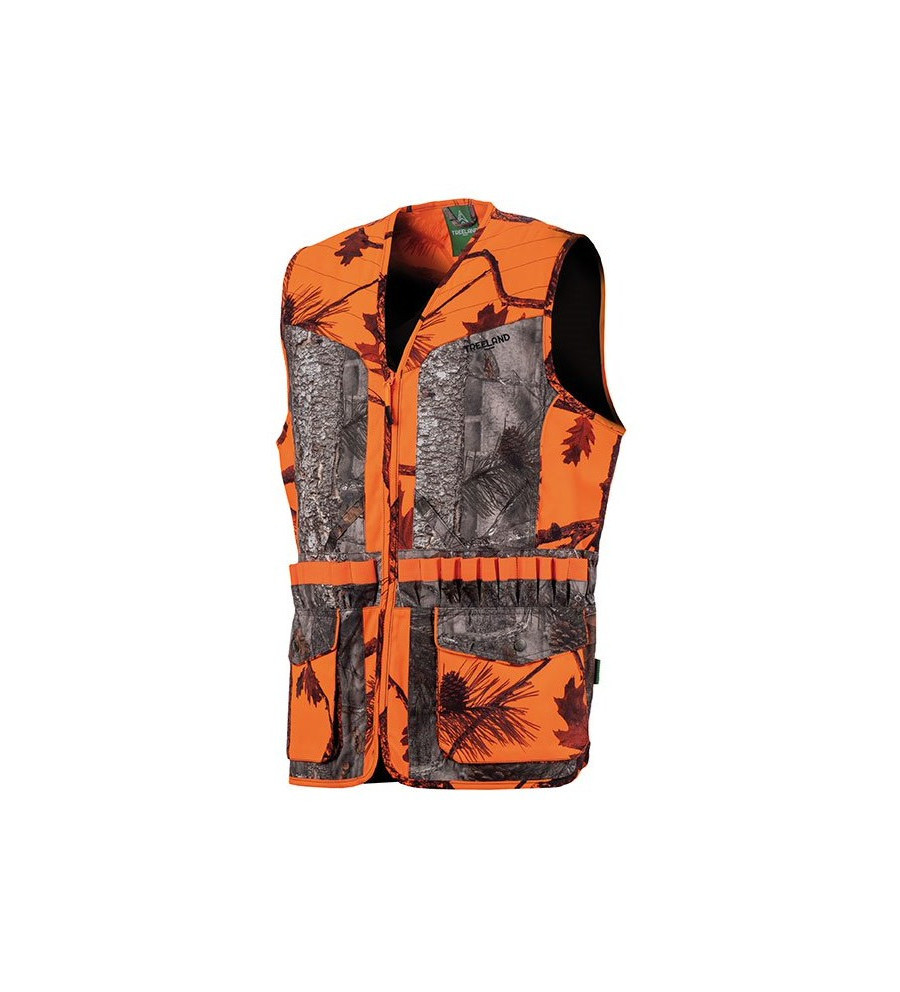 Gilet camo orange/forest calibre 20 