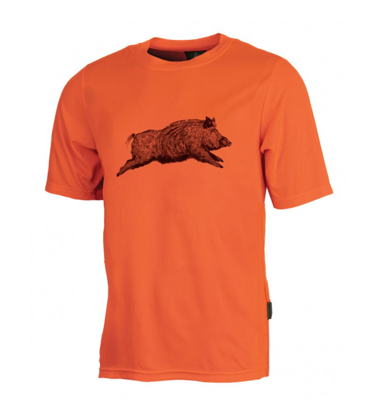 Tee-shirt orange sanglier 