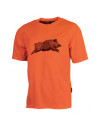 Tee-shirt orange sanglier 