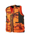 Gilet traque camouflage orange 