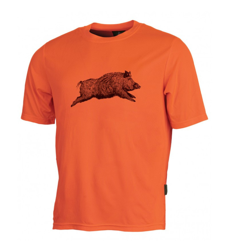 Tee-shirt orange sanglier 