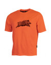 Tee-shirt orange sanglier 