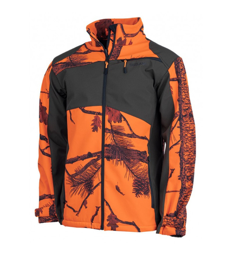 Veste softshell camo orange 