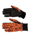 Gants pixels orange 