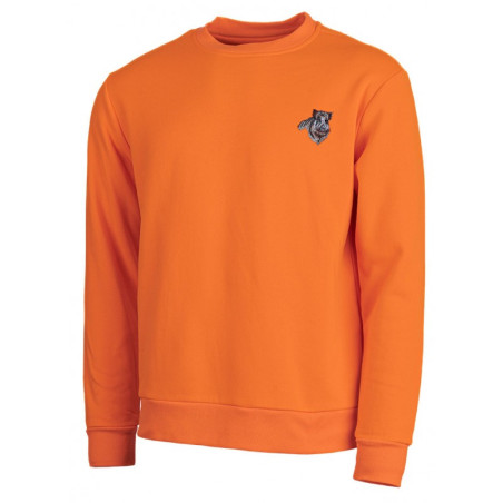 Sweat kid orange broderie sanglier 