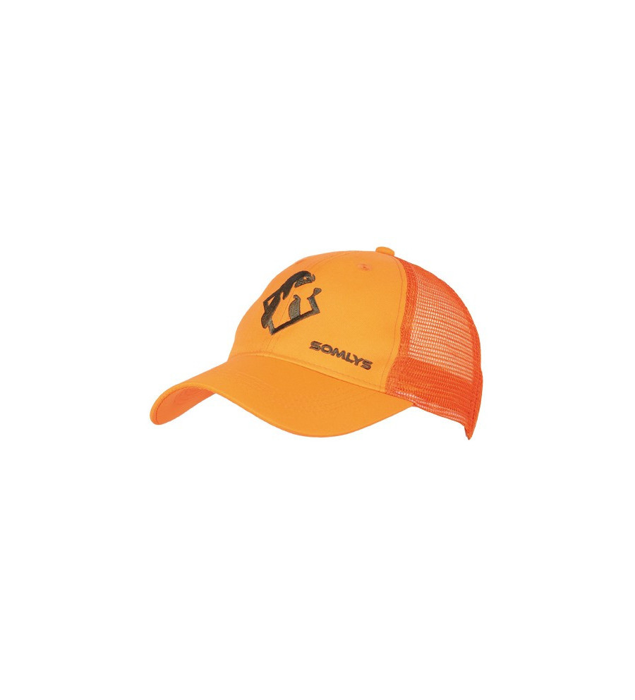 Casquette maille enfant orange 