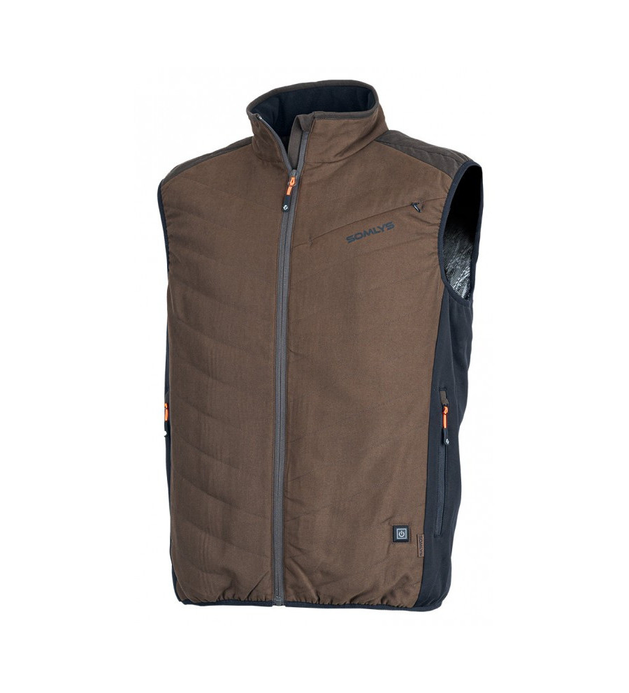 Gilet chauffant marron 