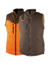 Gilet reversible marron/orange Thermo-hunt 