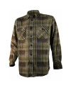 Chemise polaire carreaux verte Treeland 