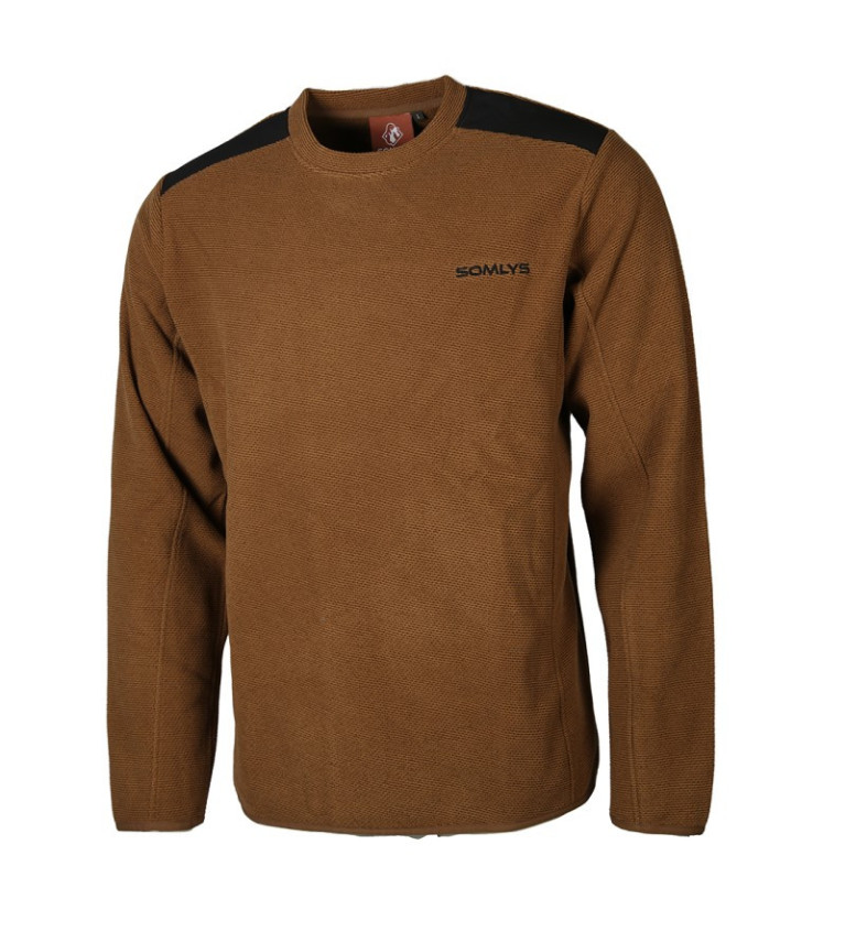 Pull col rond camel Somlys