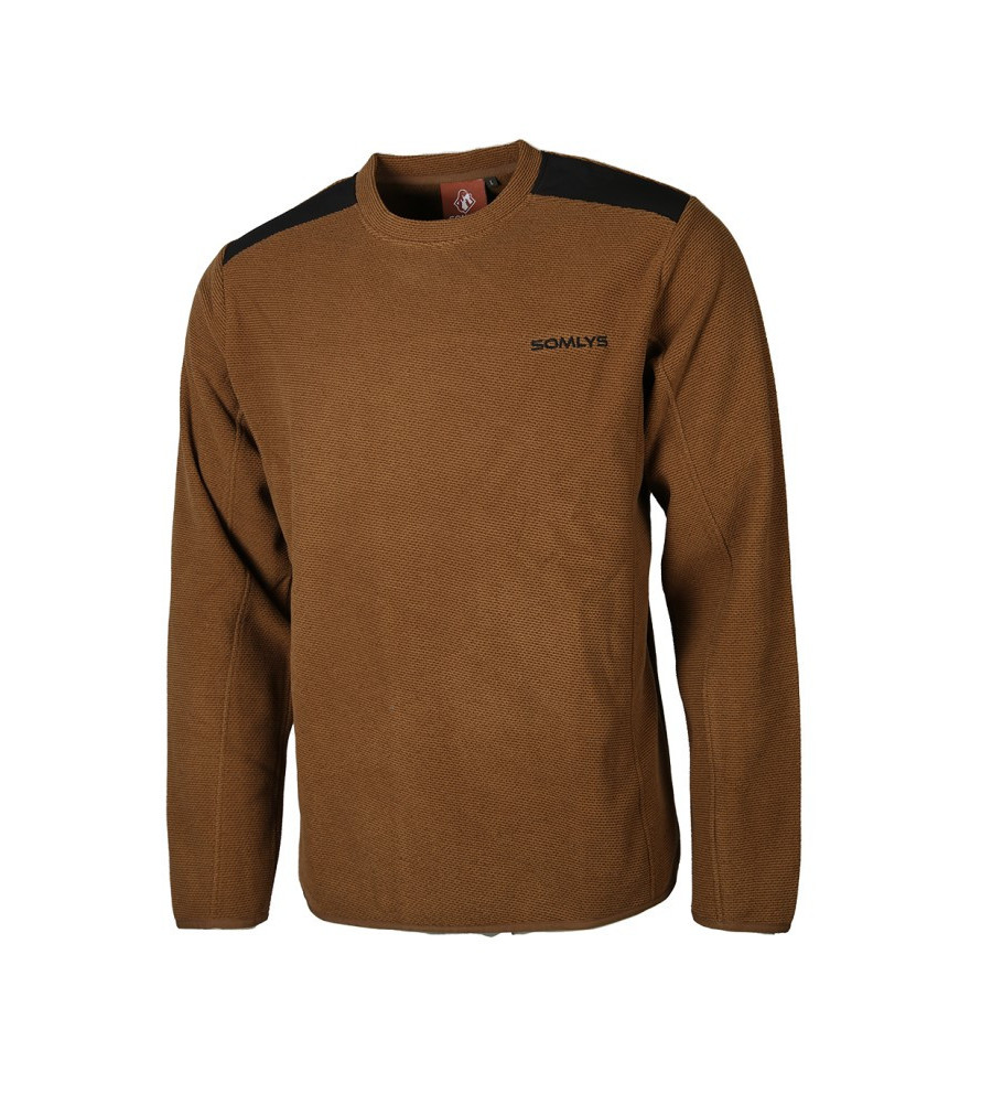 Pull col rond camel Somlys