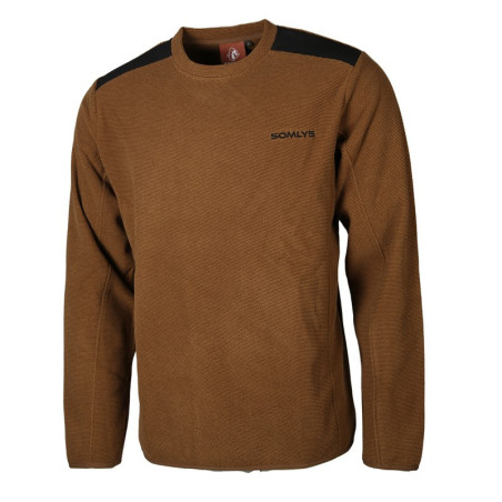 Pull col rond camel Somlys