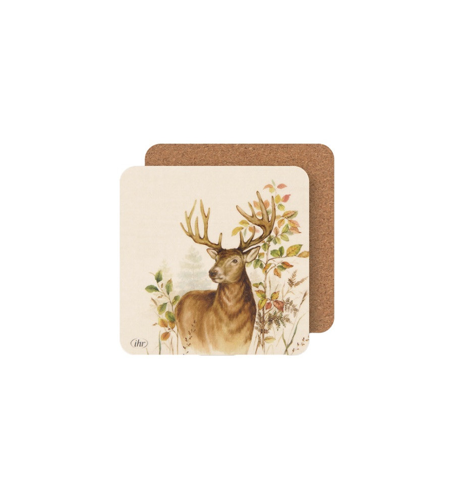 Dessous de verres motif cerf