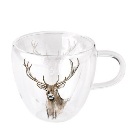 Tasse à thé motif cerf