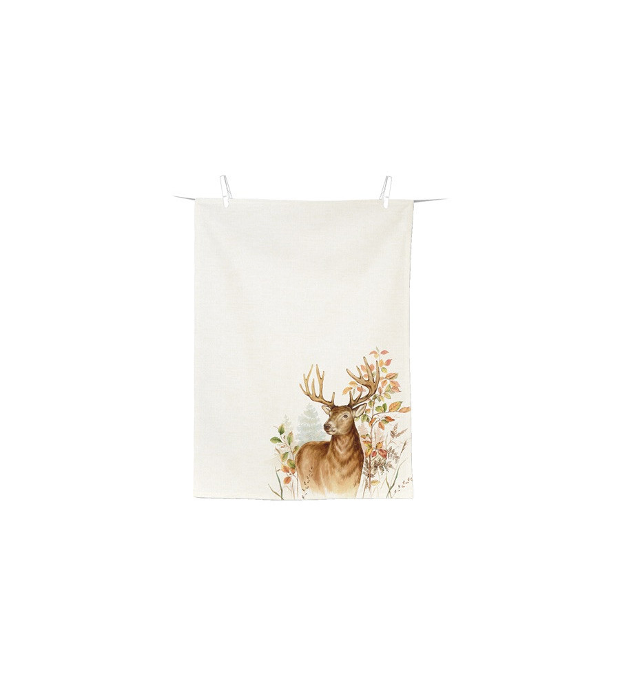 Torchon de cuisine motif cerf