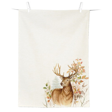 Torchon de cuisine motif cerf