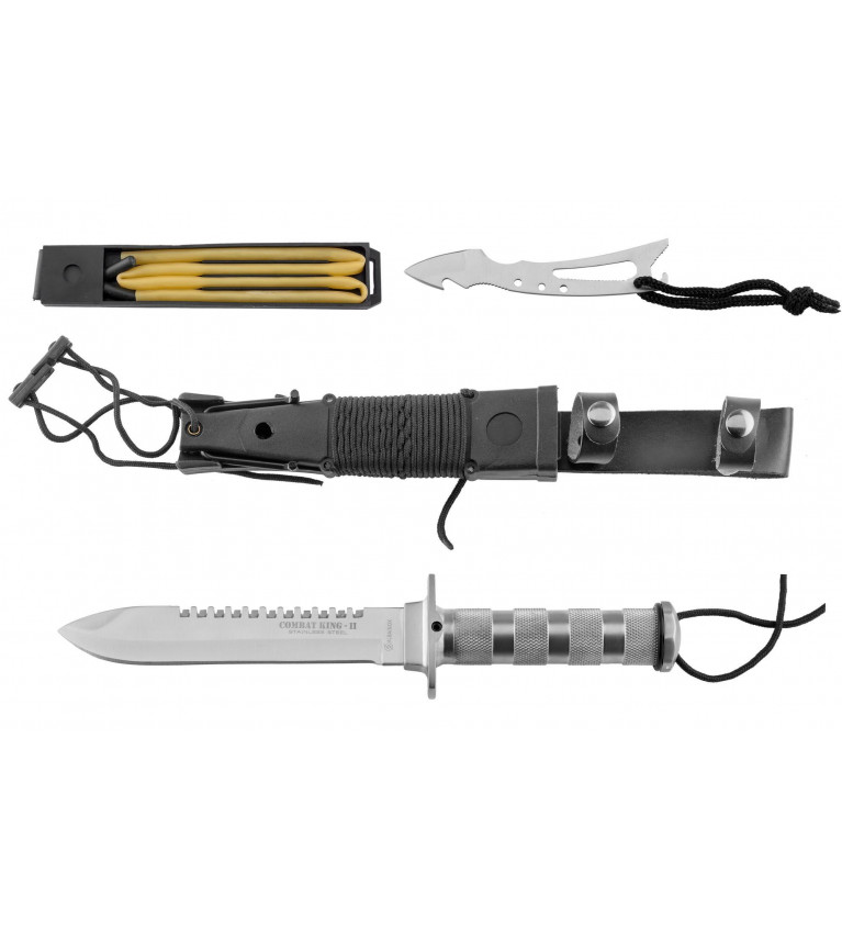 Couteau de survie combat King II Inox 