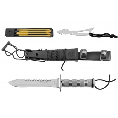 Couteau de survie combat King II Inox 