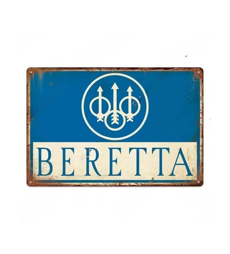 Plaque décorative métal Beretta