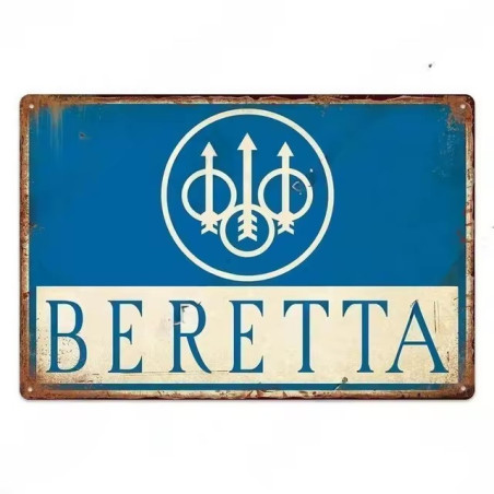 Plaque décorative métal Beretta