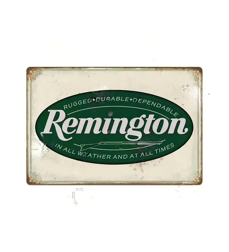 Plaque décorative métal Remington