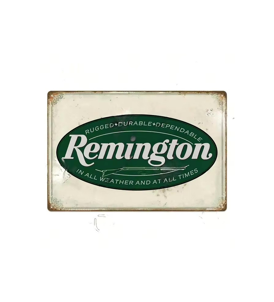 Plaque décorative métal Remington