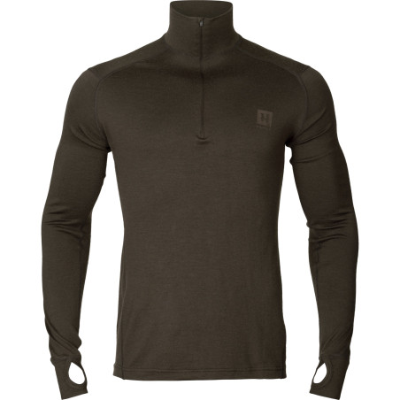 Sous-pull Base All Season half zip t-shirt col roulé Harkila 