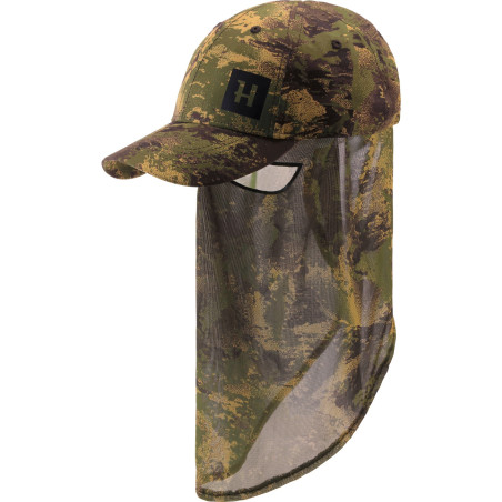 Casquette Deer Stalker camo avec tissu en maille Harkila 