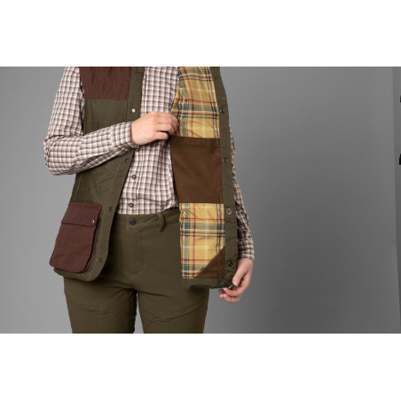 Gilet de chasse femme Retrieve Burgundy Harkila 