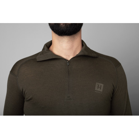 Sous-pull Base All Season half zip t-shirt col roulé Harkila 