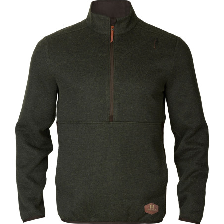 Sweat Metso demi-zippé Shadow Brown Harkila 