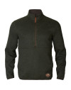 Sweat Metso demi-zippé Shadow Brown Harkila 