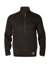 Sweat Metso demi-zippé Shadow Brown Harkila 