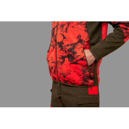 Veste de chasse polaire Wildboar Pro camo Harkila 