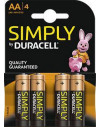 Piles alcalines AA LR6 1,5 volt - Duracell 