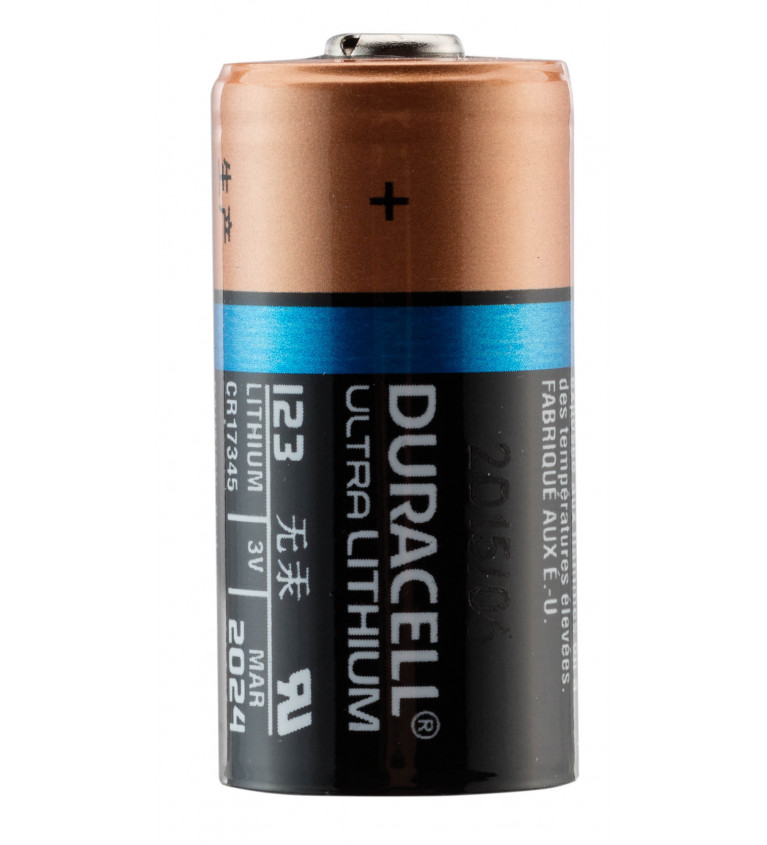 Pile Lithium CR123 3 volts - Duracell 