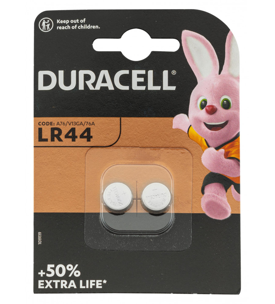 Piles LR44 1,5 volt - Duracell 