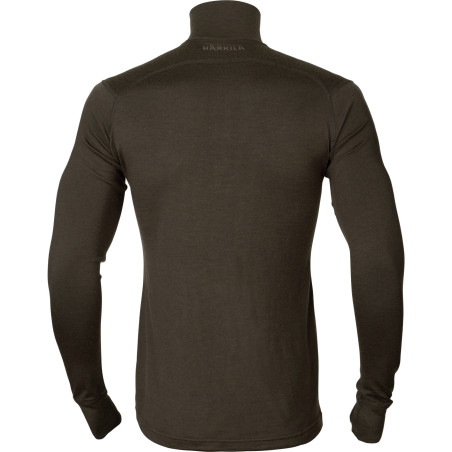 Sous-pull Base All Season half zip t-shirt col roulé Harkila 