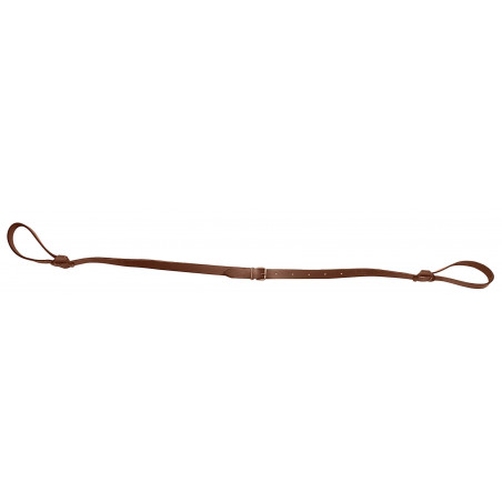 Bretelle cuir pleine fleur double lasso plate - Country Sellerie 