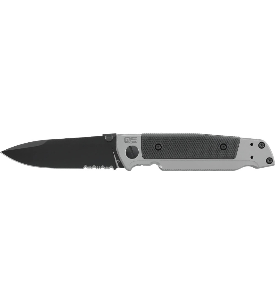 Couteau pliant walther q5 steel frame - black serrated 