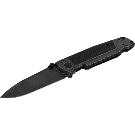 Couteau pliant walther q5 steel frame folder blackwash plain 