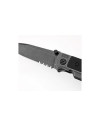 Couteau pliant walther q5 steel frame folder blackwash serrated 