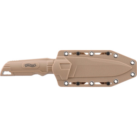 Couteau walther buk lame fixe black fde 