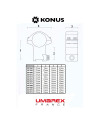 Montage konus pour rail 11 mm diam 25.4 mm haut 