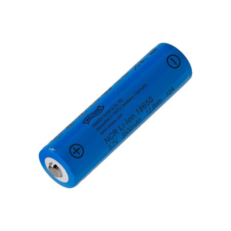 Pile pour lampe walther 18650 li-ion 3500 mah 